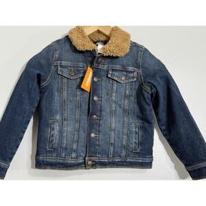 Gymboree Denim Jacket with Fleece Collar